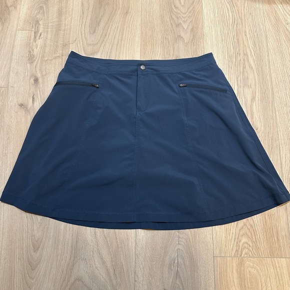 Title Nine Nimblene Swingtastic Skort Womens 12 Blue Athletic Stretch Activewear - Picture 2 of 11